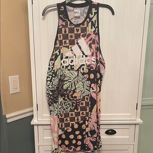 Adidas Multicolor tropical rio Graphic Tank Dress